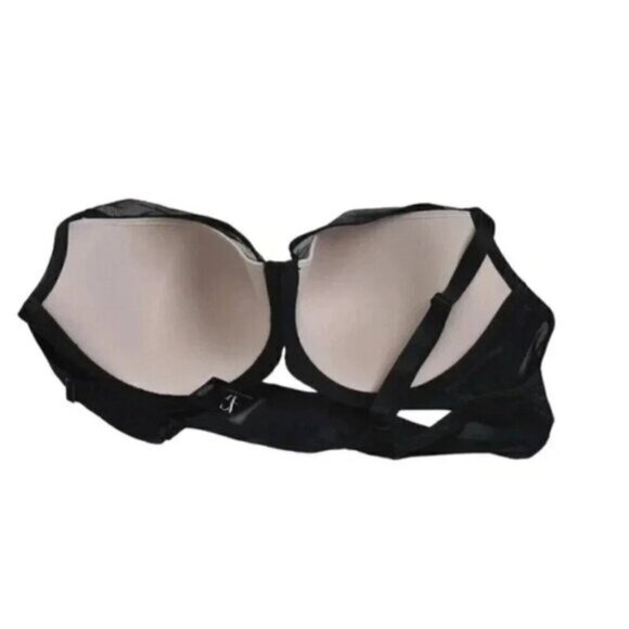 Ashley Graham Demi Cup Diva Bra Lace Sheer Sexy Size  44C - Picture 7 of 9